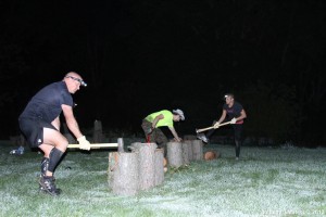 Wood Splitting at The Ultimate Suck Endurance Race Endurance Challenge Obstacle Race Adventure