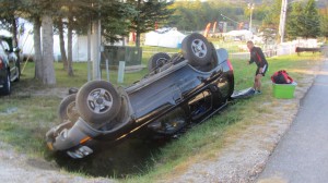car flipped spartan race ultra beast car flip