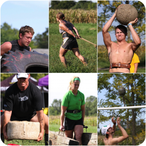 strongman examples Strongman competition during endurance race