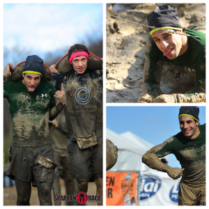 Spartan Race Midwest Super Spartan Obstacle Race Sunday Cousin Family Sandbag Carry Barbwire crawl Gladiator